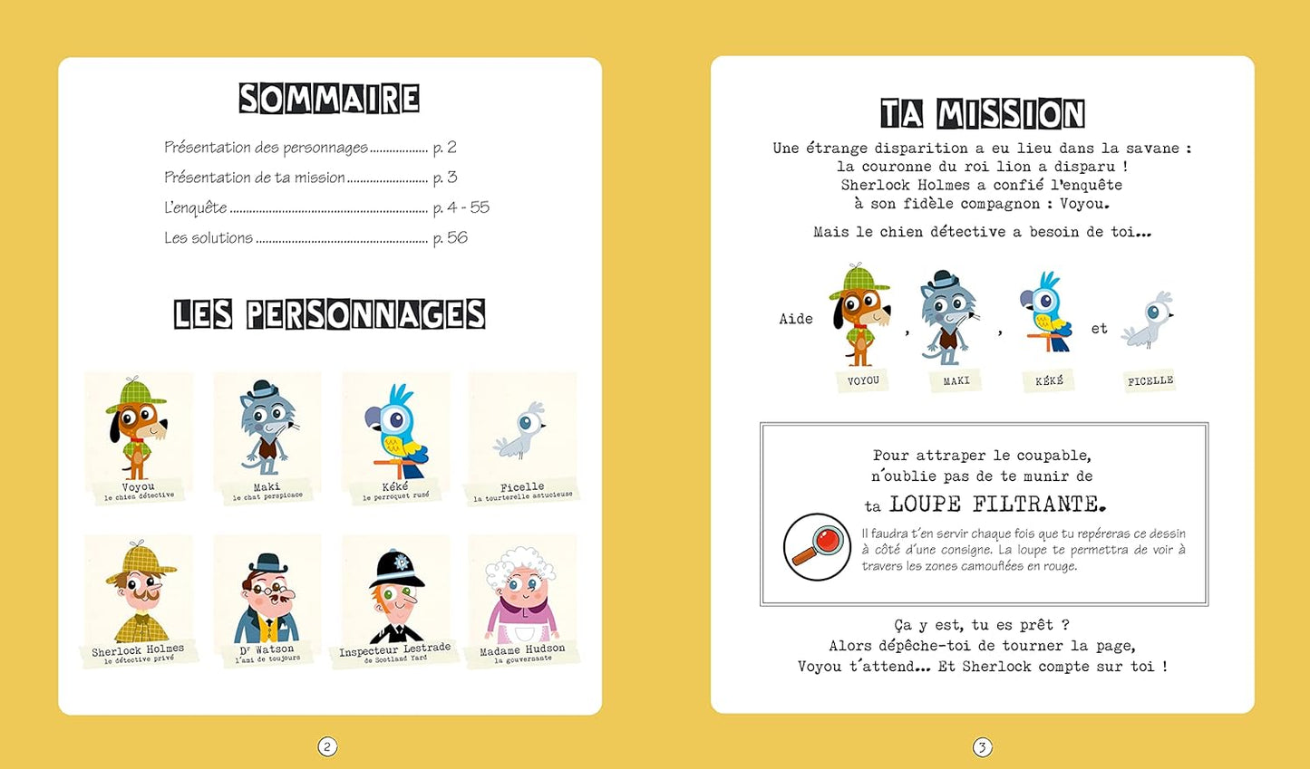 LES PTITS SHERLOCK : MA TOUTE PREMIERE ENQUETE, Panique dans la savane!