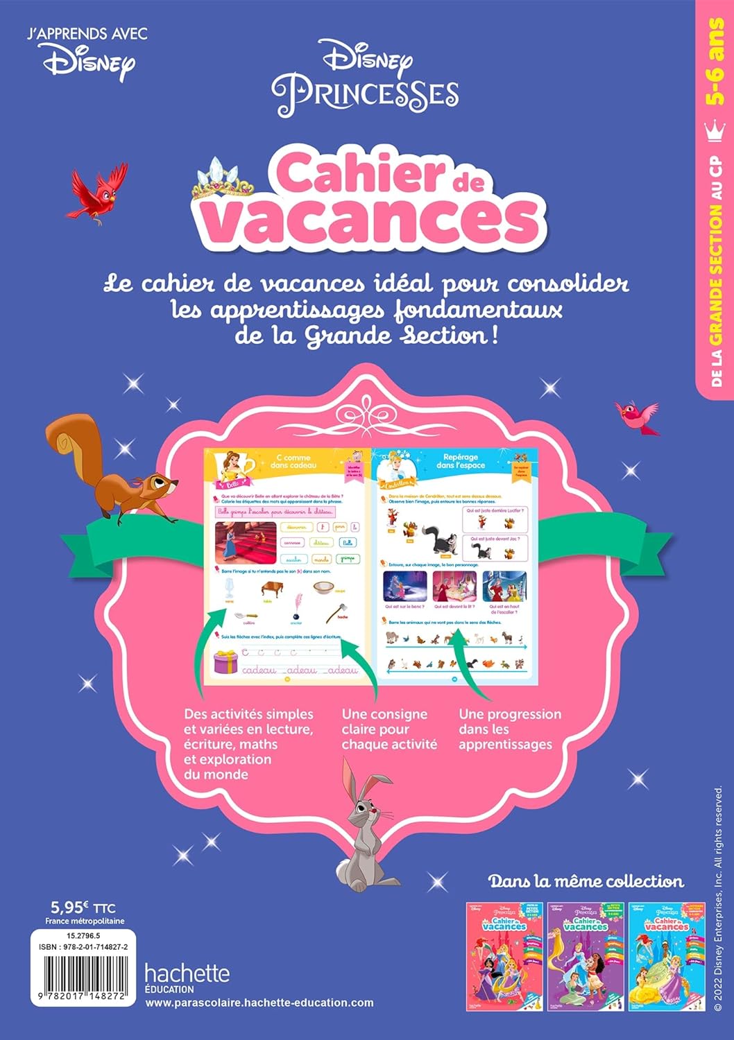 Disney Princesses - Cahier de vacances 5-6 ans