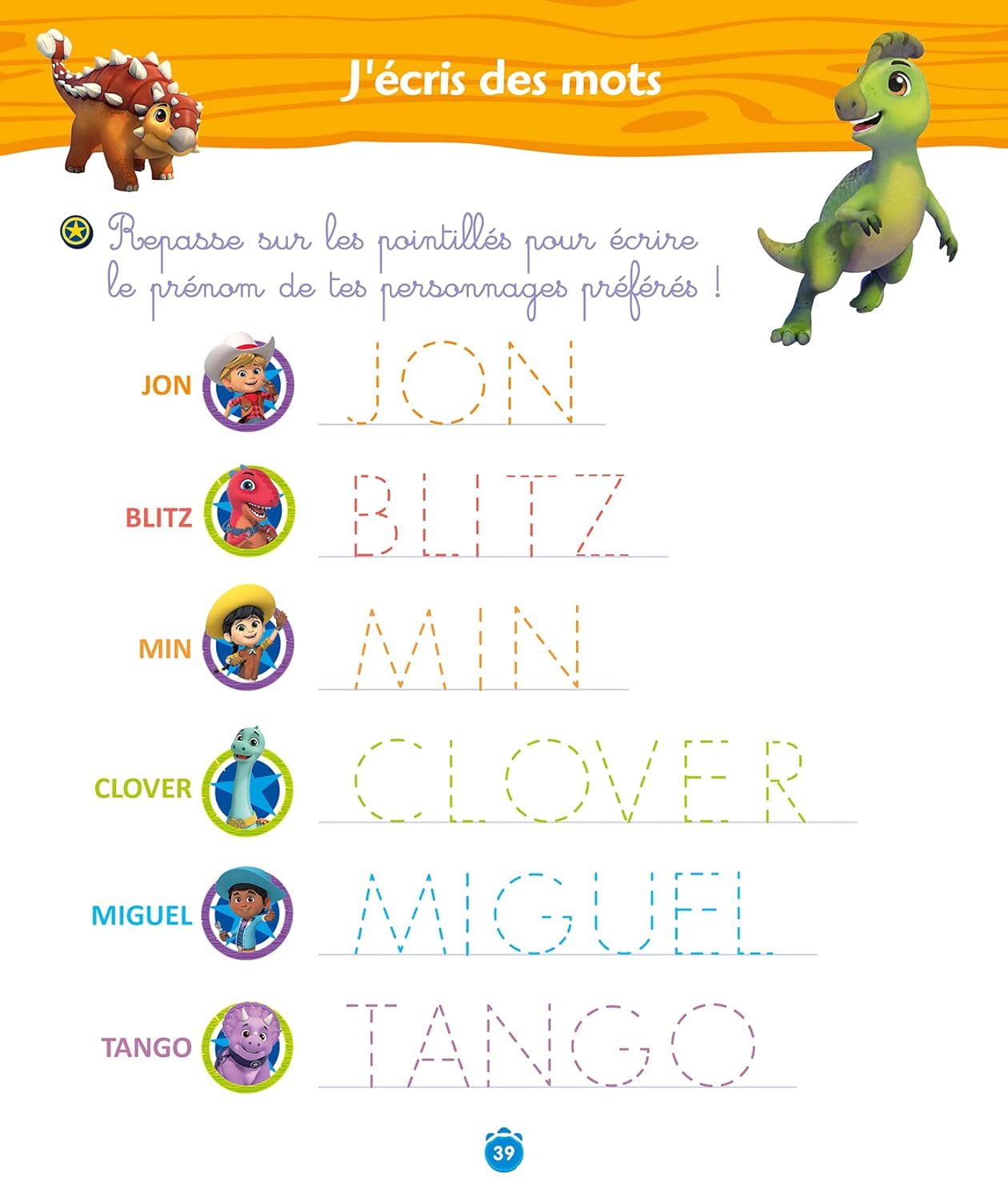 DINO RANCH - J'APPRENDS LES GRANDES LETTRES - MOYENNE SECTION
