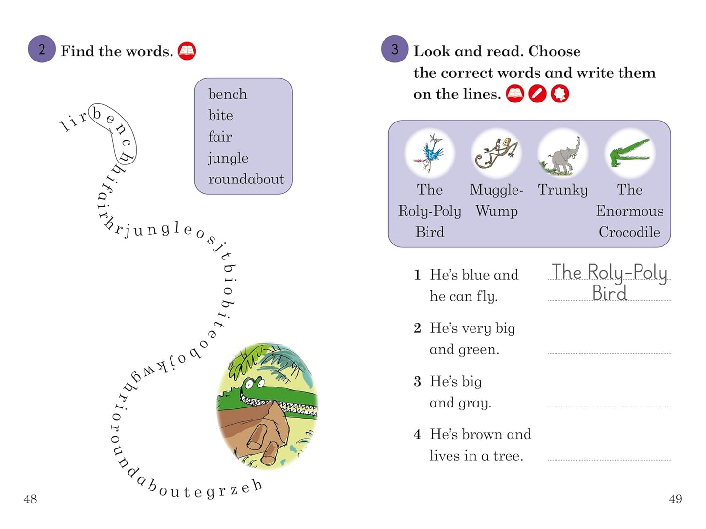 Roald Dahl: The Enormous Crocodile Activity Book – Ladybird Readers Level 3