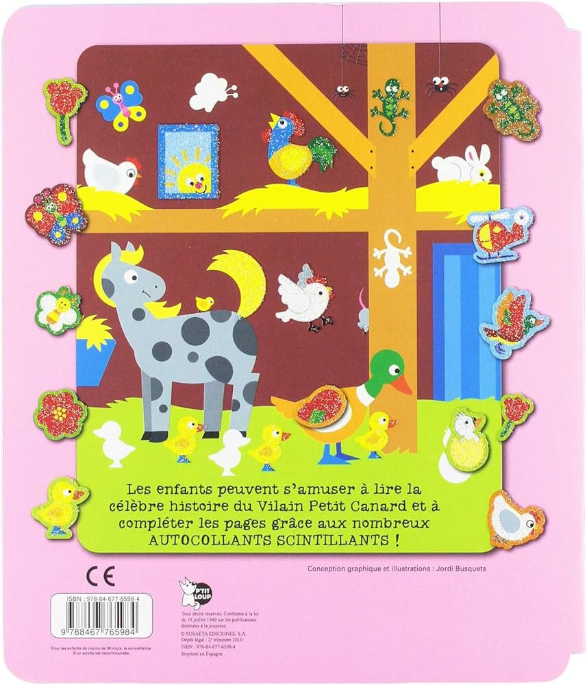 Le Vilain Petit Canard- Autocollant Scintillant