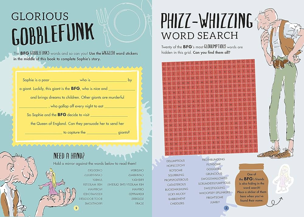 The BFG's Gloriumptious Sticker Activity Book
