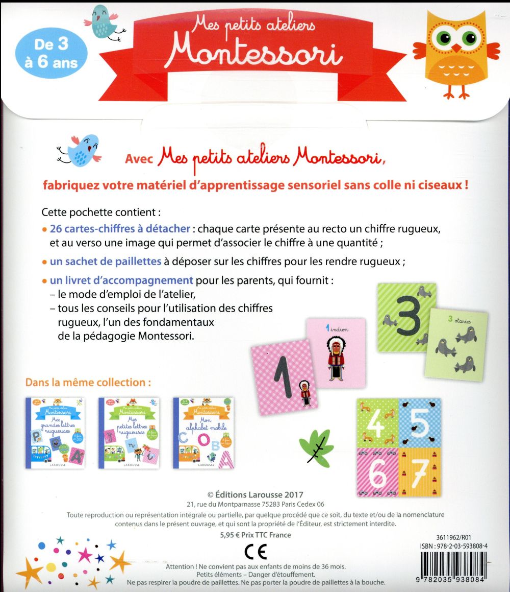 Larousse Montessori - Mes Chiffres rugueux