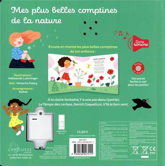 Mes Plus Belles comptines de la nature - livre sonore