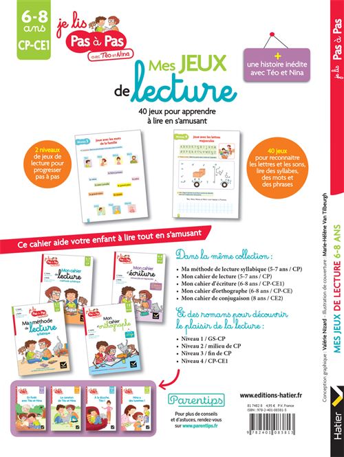 Pas a Pas Mes jeux de Lecture 6-8