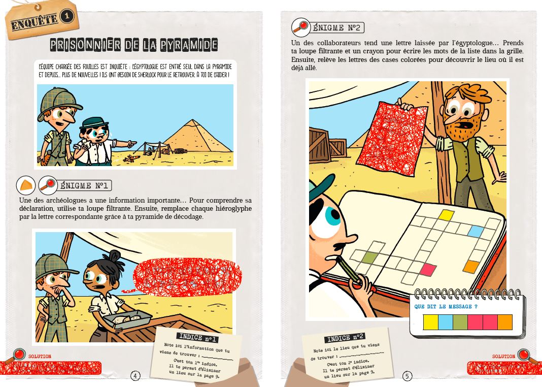 Les 10 Enquetes mysterieuses de Sherlock Holmes en Egypte