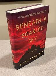 Beneath a scarlet sky