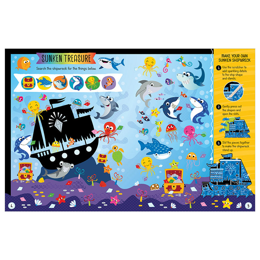 Scratch and Sparkle Sharks Activity Book