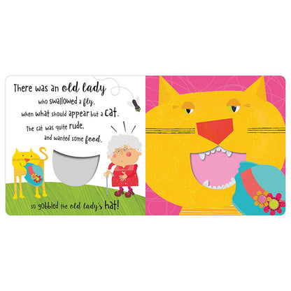Felt Teeth Board Book There Was an Old Lady Who Swallowed a Fly