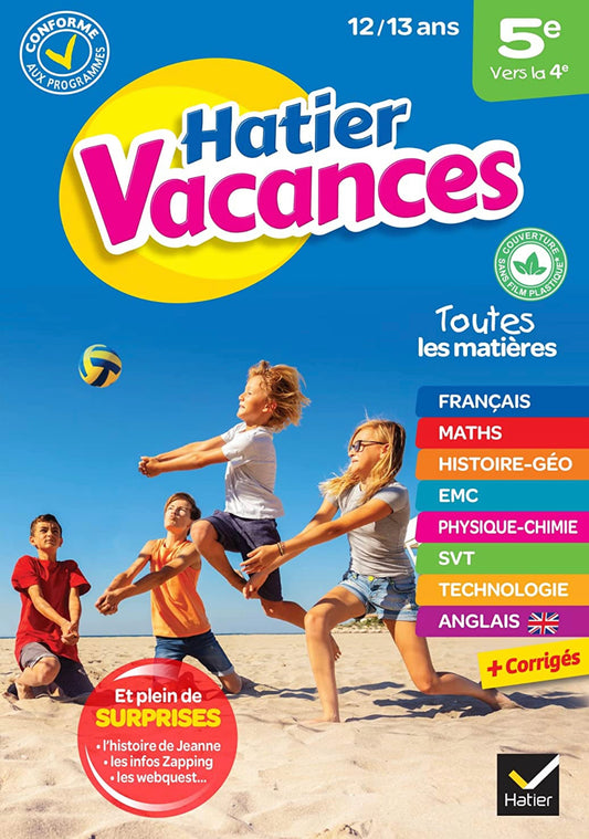 Hatier Vacances - 5e vers la 4e - 12/13 ans