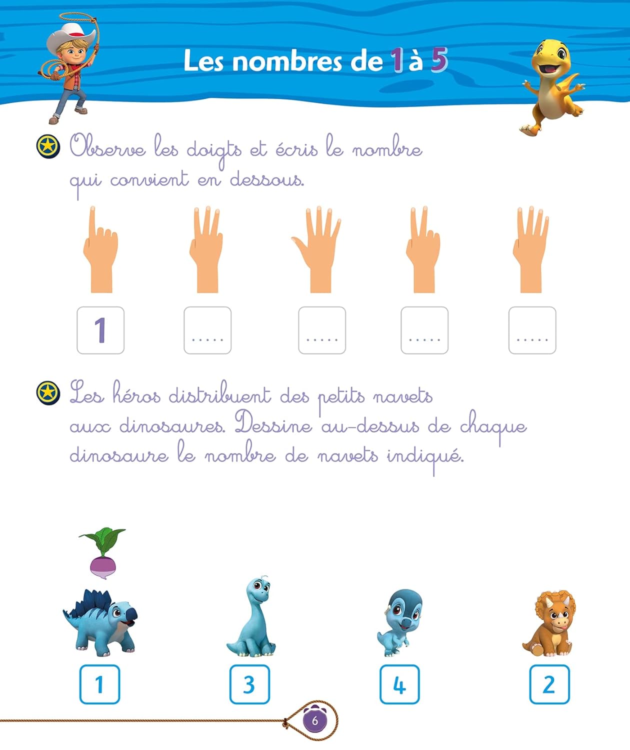 DINO RANCH - J'APPRENDS LES NOMBRES ET LES FORMES - GRANDE SECTION