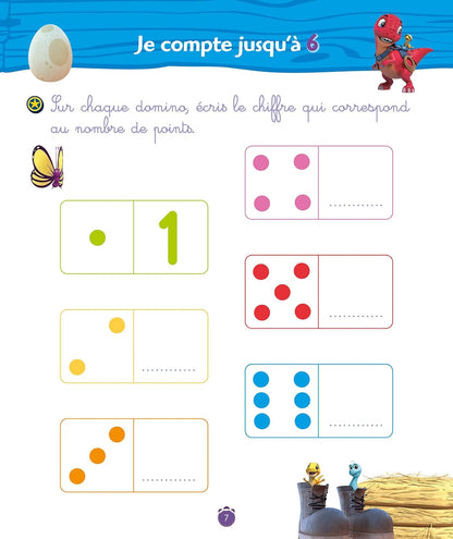 DINO RANCH - J'APPRENDS LES NOMBRES ET LES FORMES - GRANDE SECTION