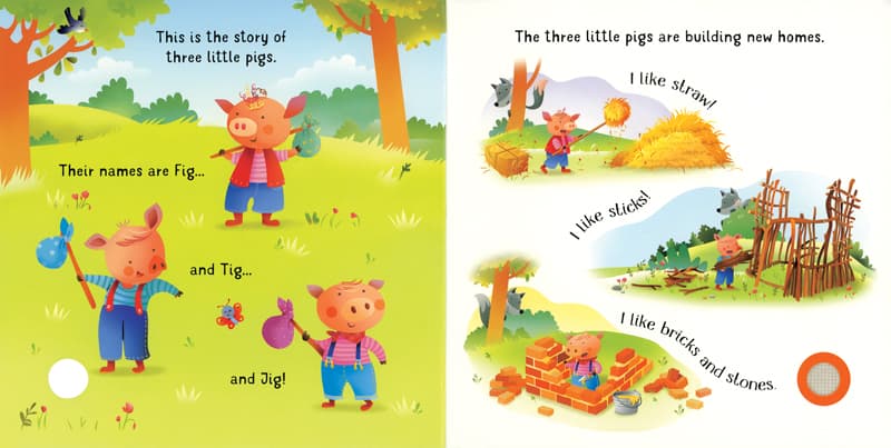 Paperback Stories - Usborne - First Reading - The Three Little Pigs