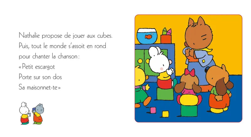 Un Livre Indestructible - Petit Lapin Blanc a la maternelle