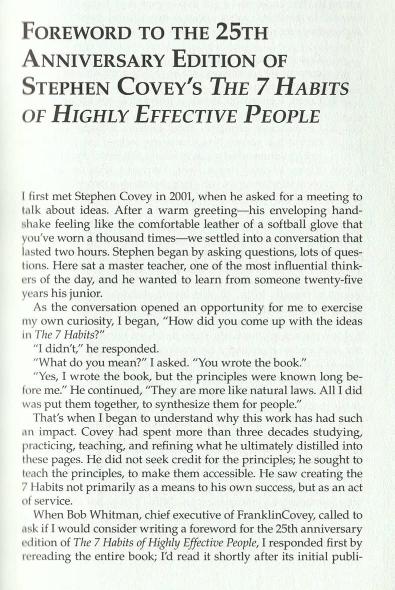 The 7 Habits of Highly effective People