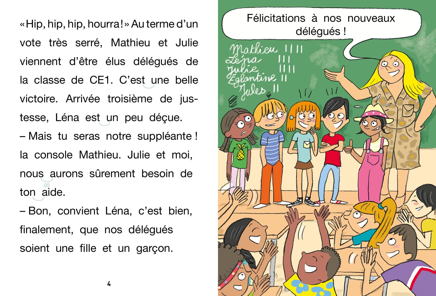 J'apprends a lire - Julie, deleguee de classe