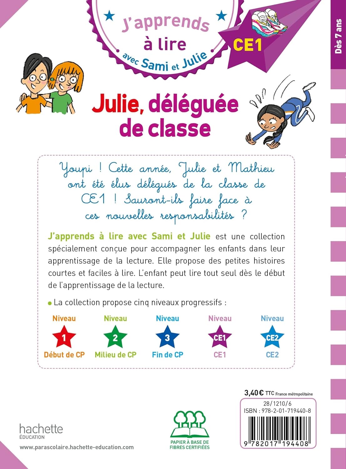 J'apprends a lire - Julie, deleguee de classe