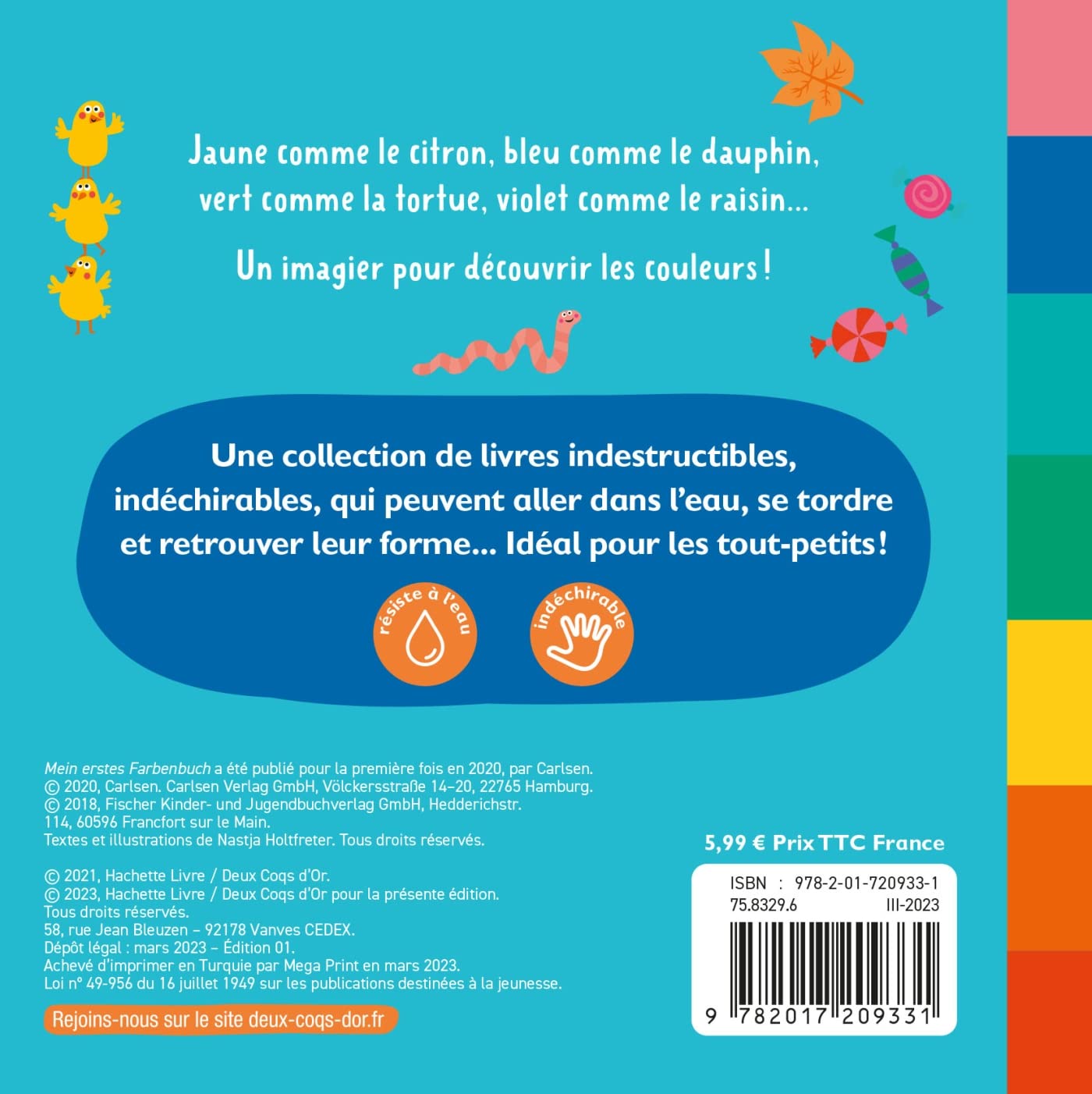 Un Livre Indestructible, Mon premier imagier des couleurs