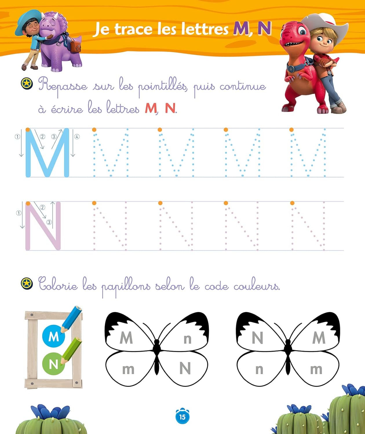 DINO RANCH - J'APPRENDS LES GRANDES LETTRES - MOYENNE SECTION