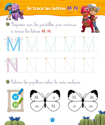 DINO RANCH - J'APPRENDS LES GRANDES LETTRES - MOYENNE SECTION