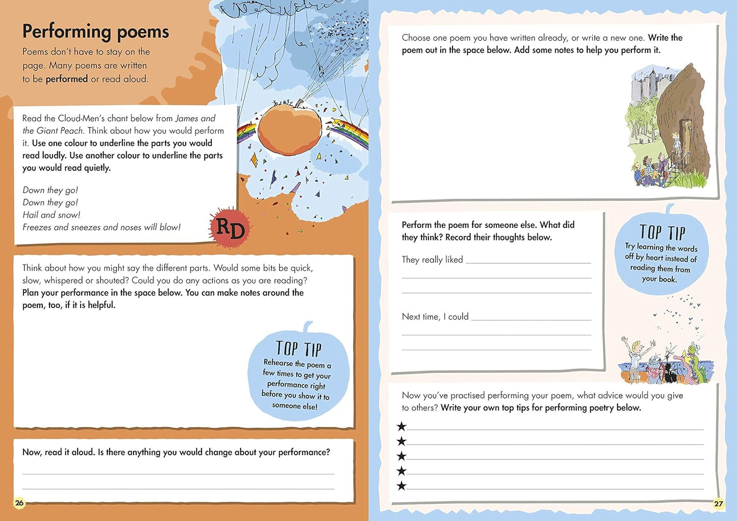 Roald Dahl Creative Writing with James and the Giant Peach: How to Write Phenomenal Poetry