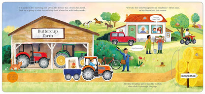 Priddy Books - Slide Through: All Aboard the Busy Tractor