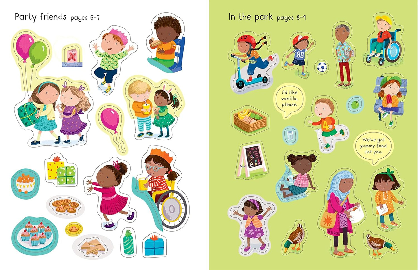 Usborne First Sticker Book My Friends