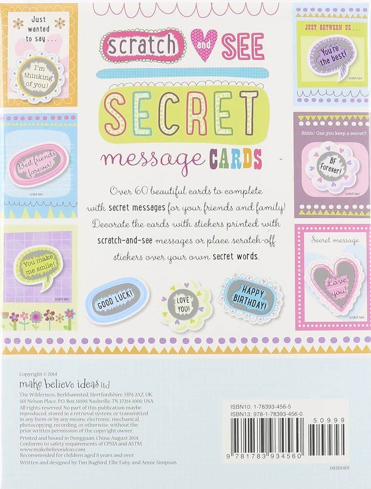 Scratch and See Secret Message Cards