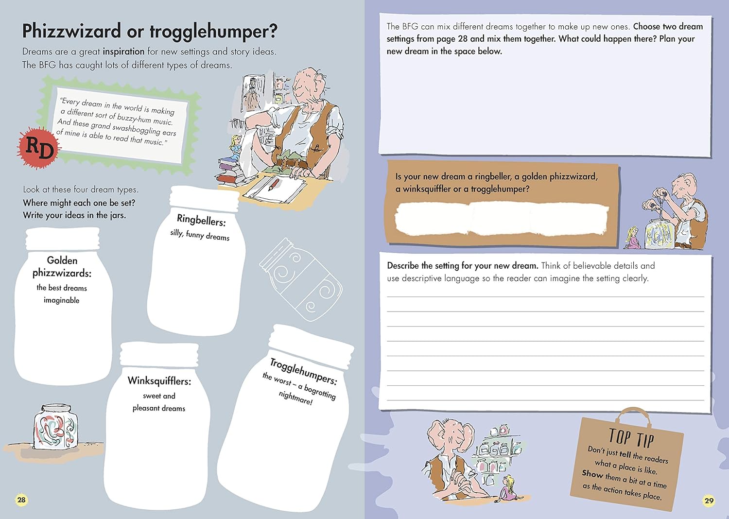 Sentence With Splendid Roald Dahl's Creative Writing with The BFG: How to Write Splendid Sett ...