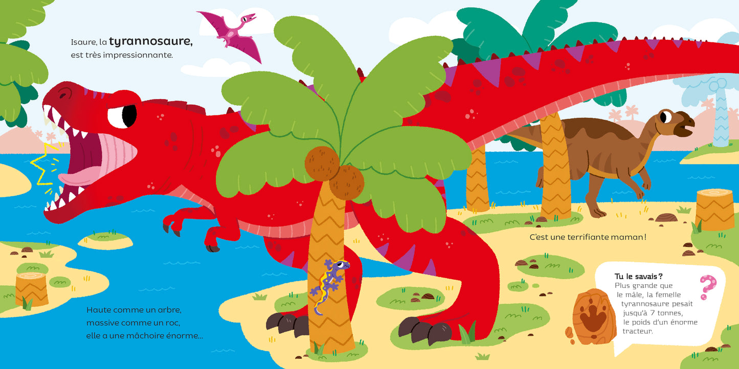Larousse Jeunesse -  Tyrannosaure montre les crocs