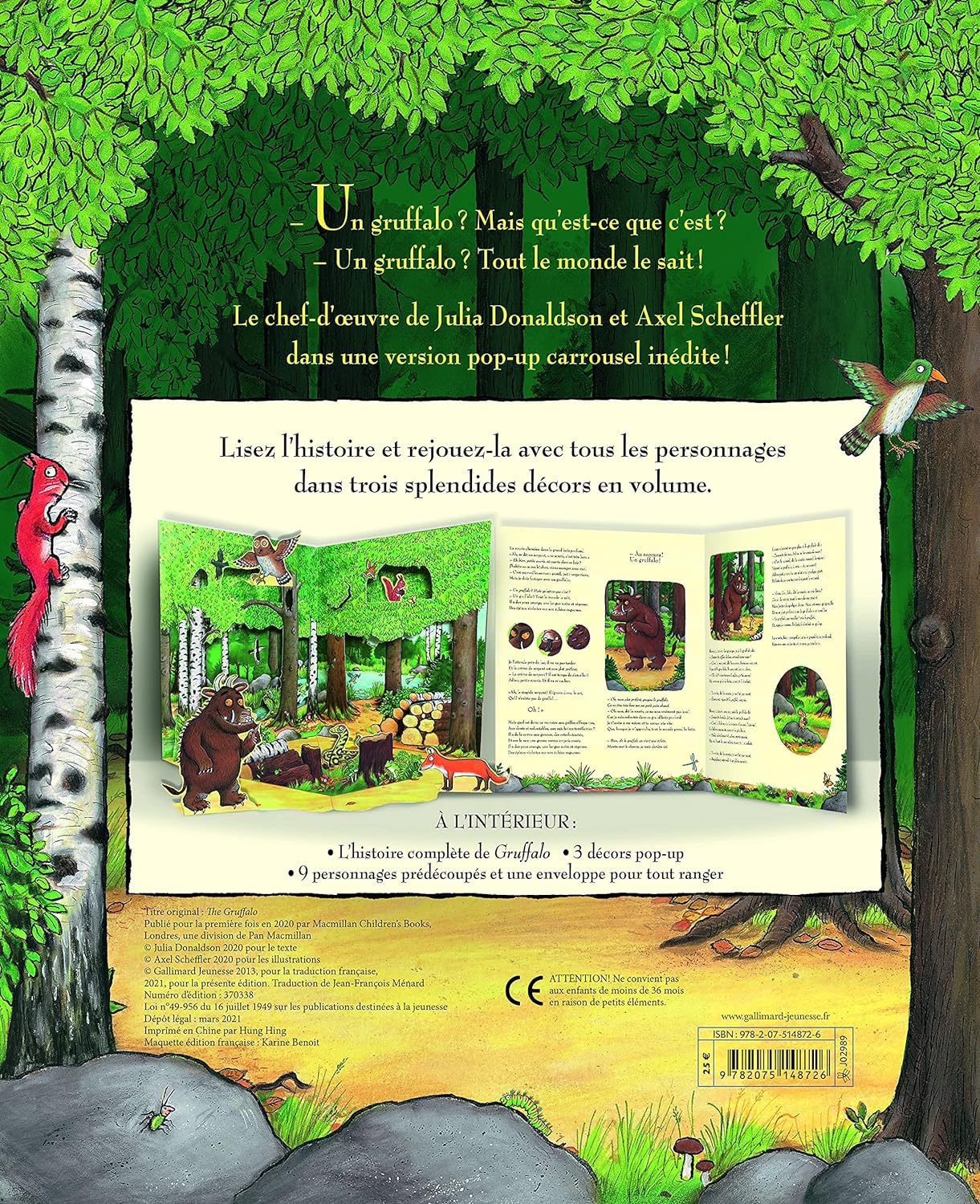 Gallimard Jeunesse - Gruffalo le livre carrousel