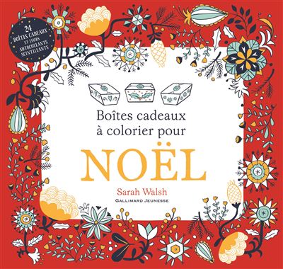 Boites Cadeau a colorier pour Noel