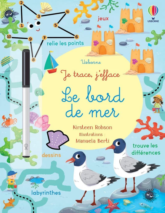 Le bord de mer - Je trace, j'efface