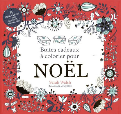 Boites Cadeau a colorier pour Noel