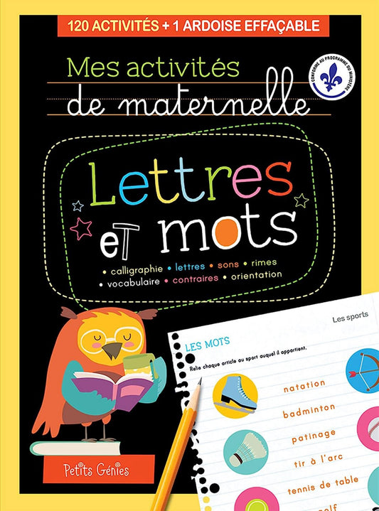 Mes Activites De Maternelle : Lettres Et Mots