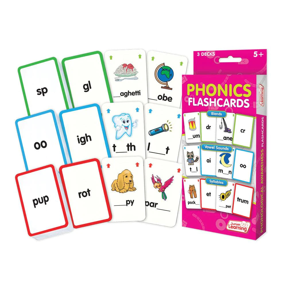 Ready, Set, Learn Letter Sounds Phonics Flashcards