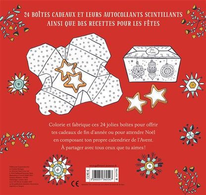 Boites Cadeau a colorier pour Noel