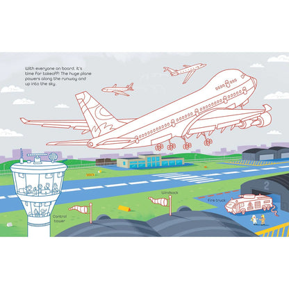 First colouring book Airport
