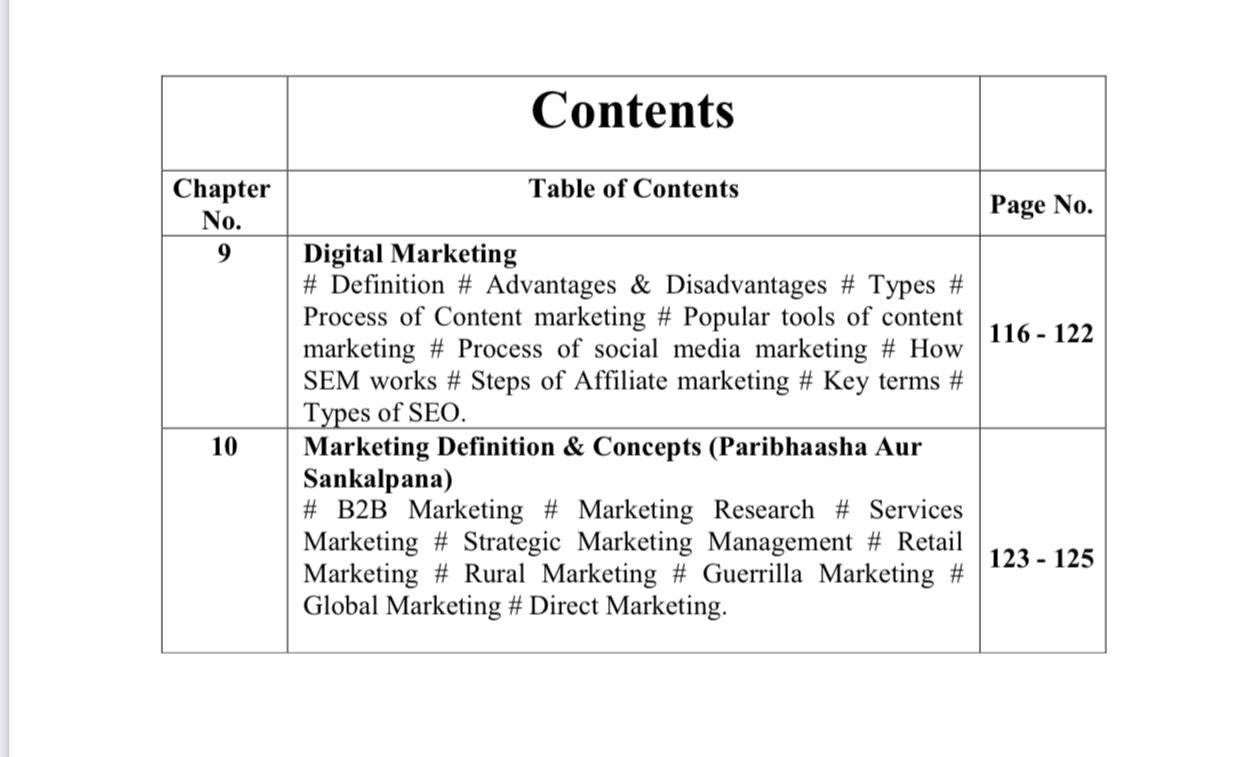 A Bird’s Eye View on Marketing Management