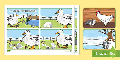 Le Vilain Petit Canard- Autocollant Scintillant