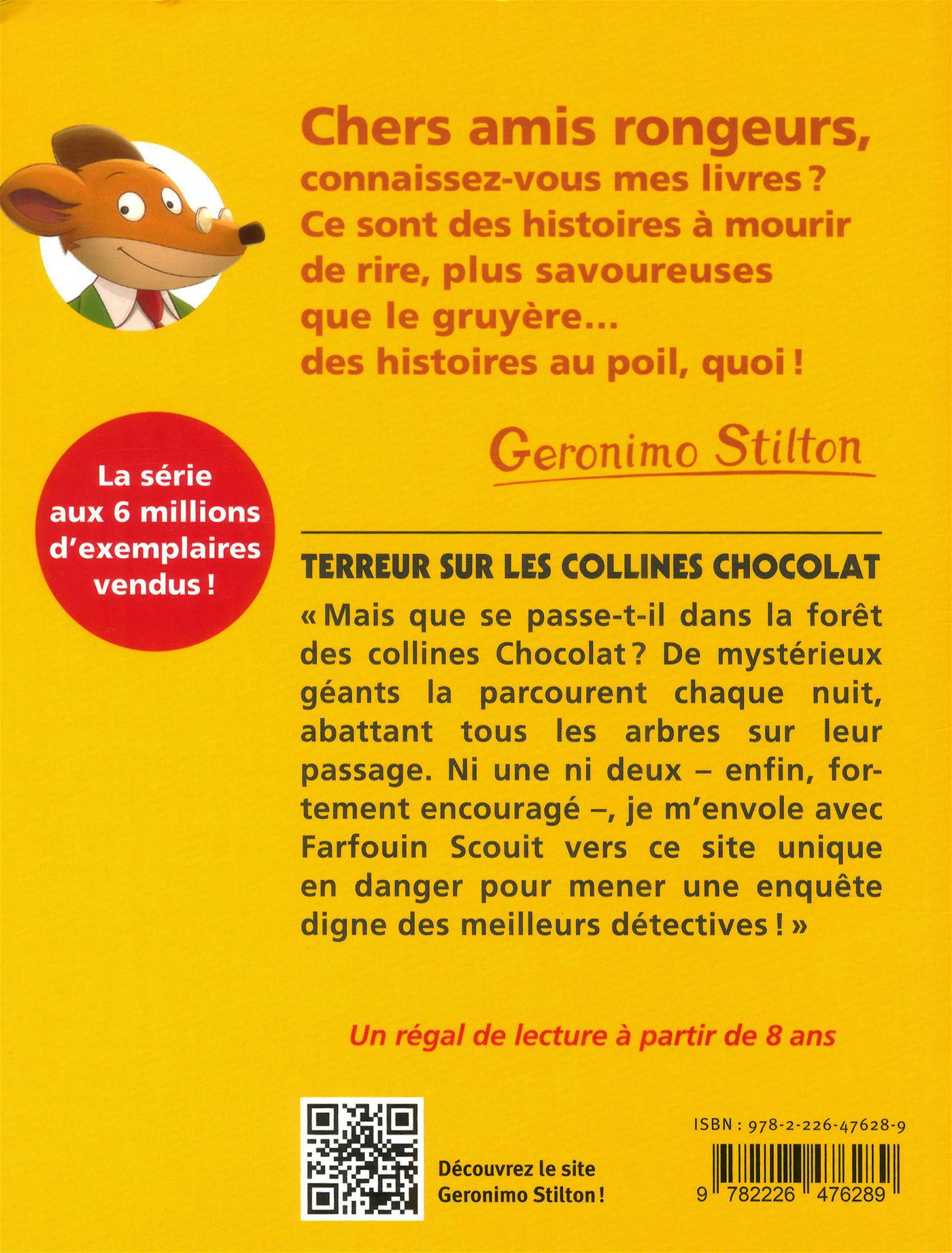 GERONIMO STILTON TERREUR SUR LES COLLINES CHOCOLAT